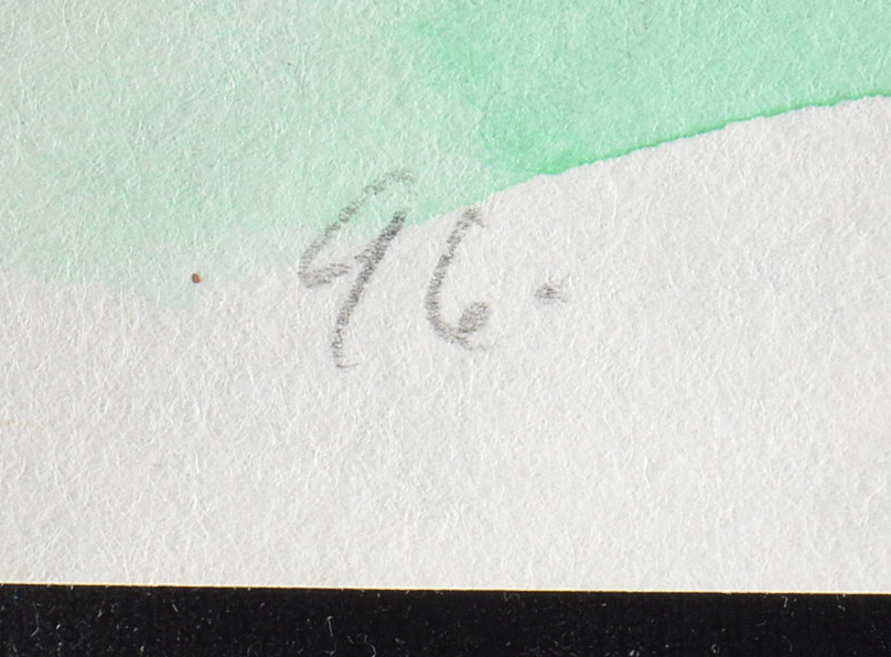 Two Joel Otterson Original 1996 Watercolor Sketches from Series "