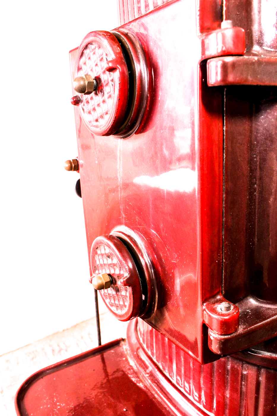 L. Lange of Denmark Enamel Wood Burning Stove