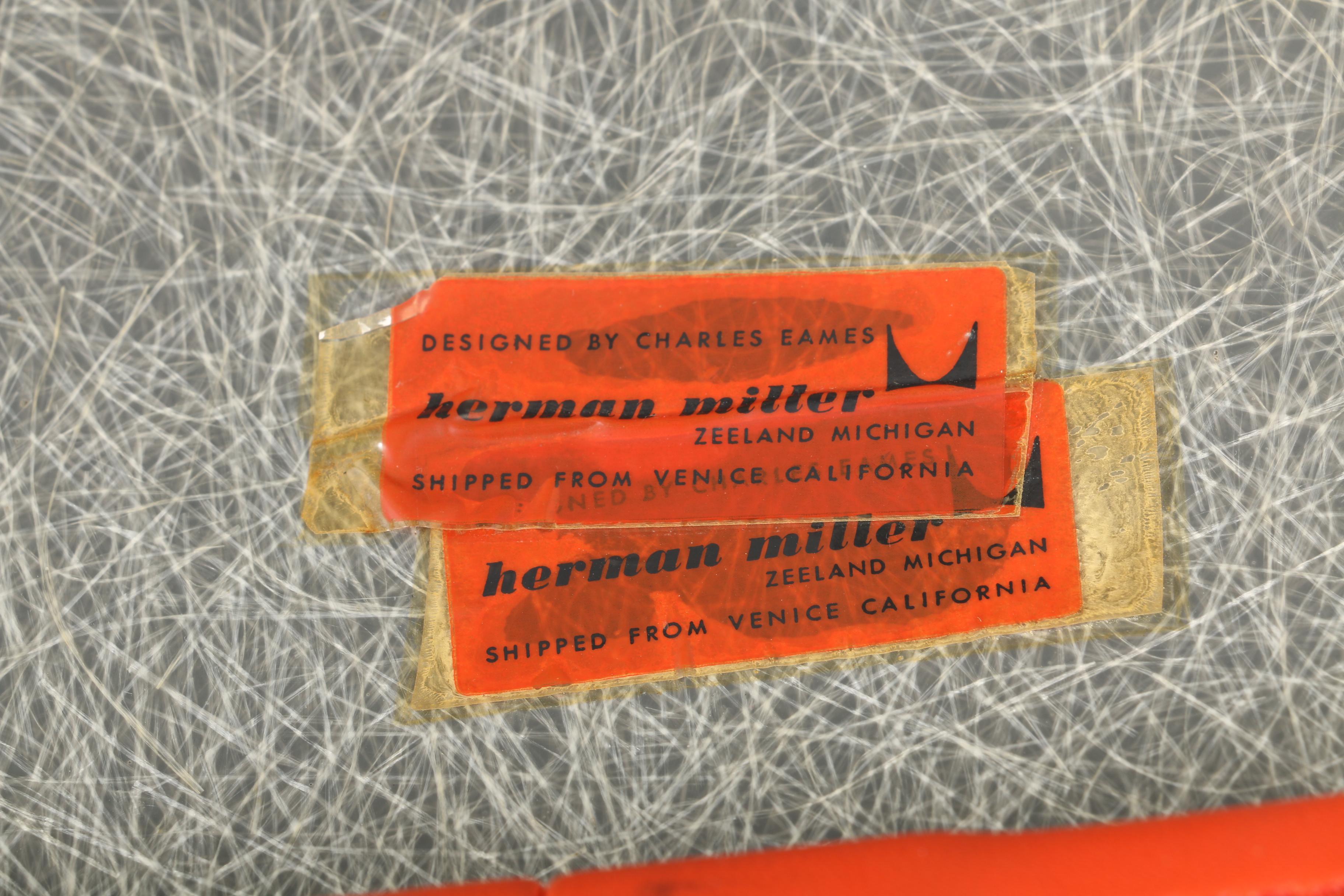 Mid Century Modern "DAX" Shell Chair by Eames for Herman Miller With Invoice