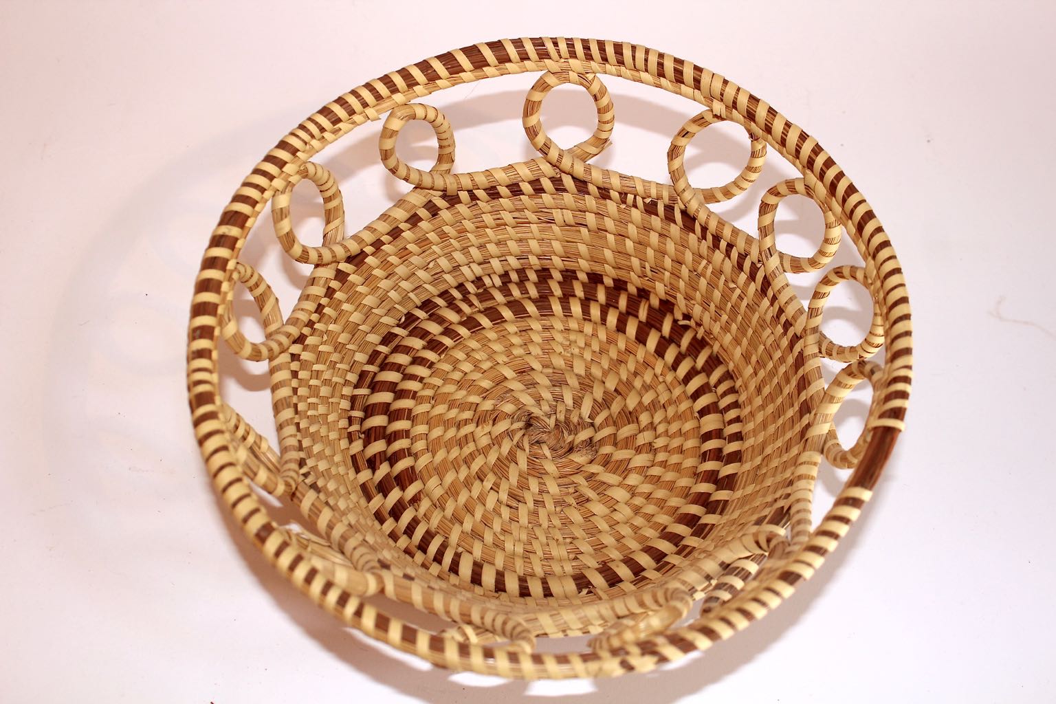 Hand Woven Sea Grass Basket and Shell Collection