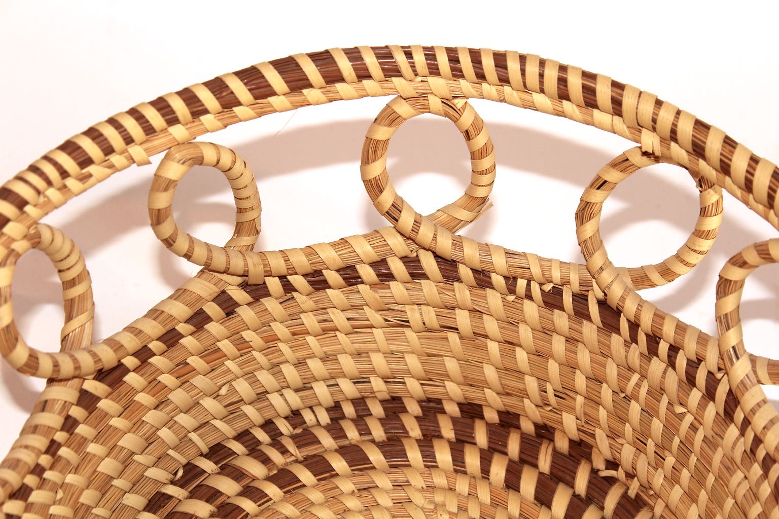 Hand Woven Sea Grass Basket and Shell Collection