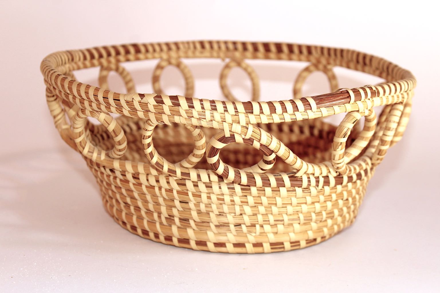 Hand Woven Sea Grass Basket and Shell Collection