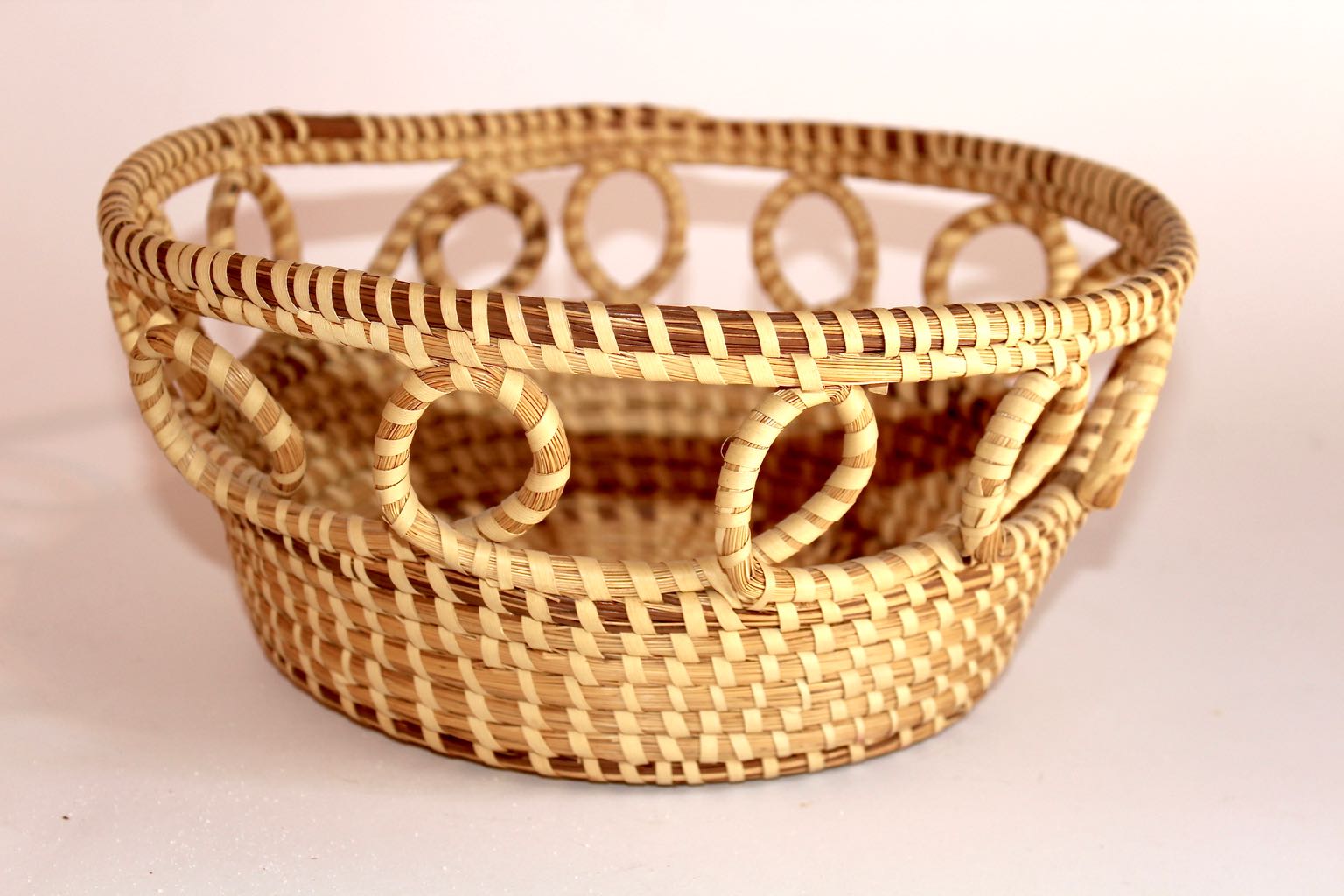 Hand Woven Sea Grass Basket and Shell Collection