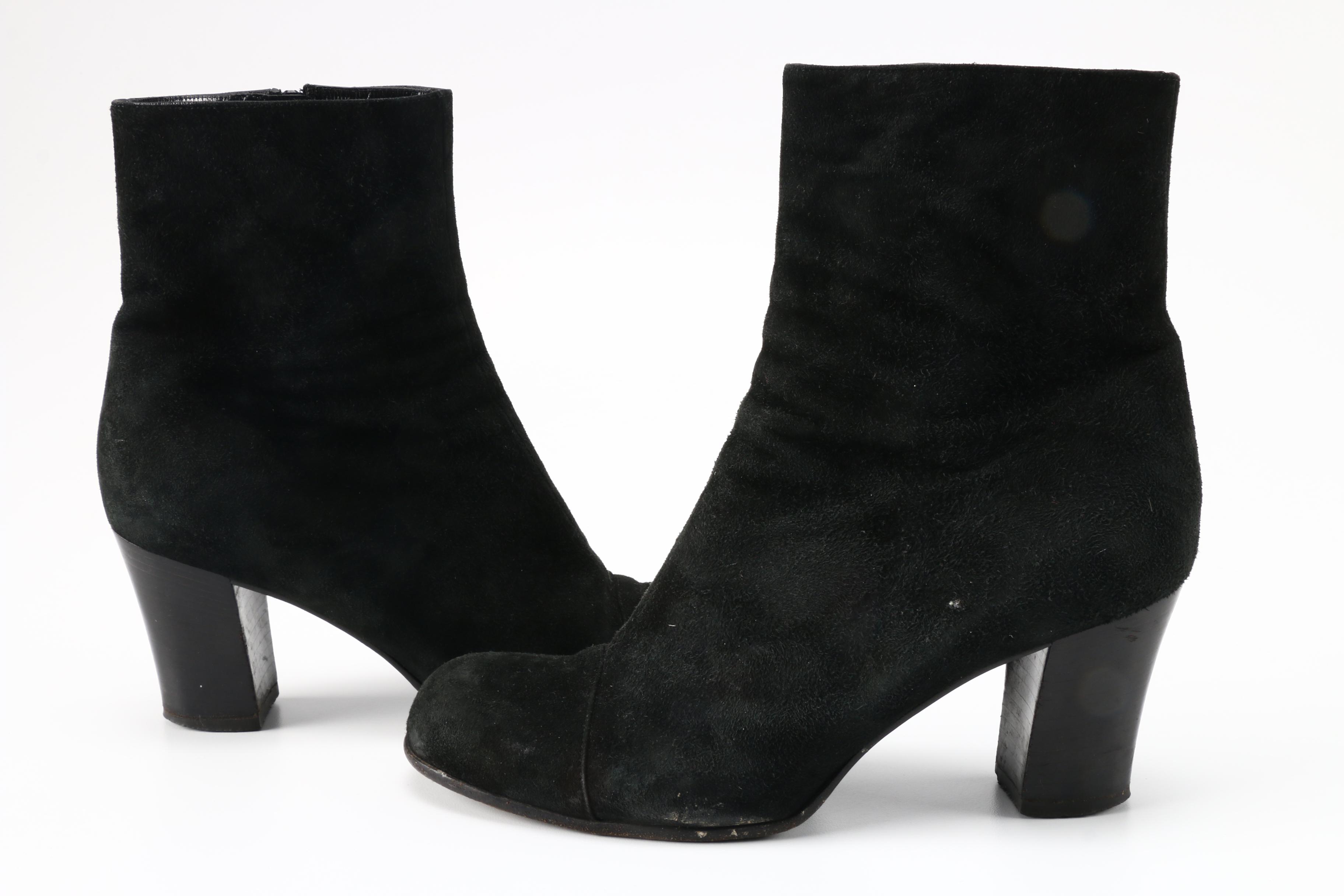 Prada Black Suede Boots