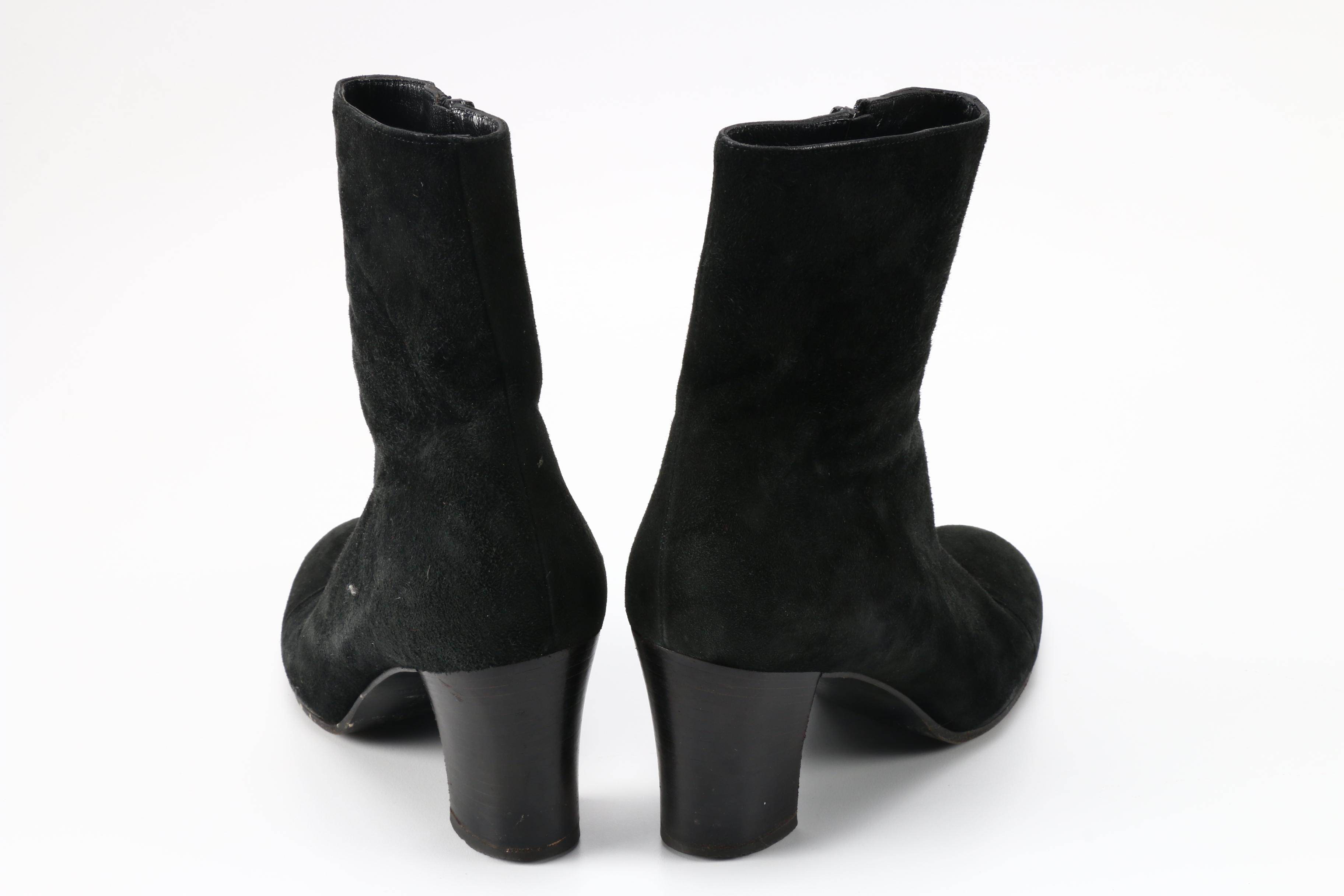 Prada Black Suede Boots