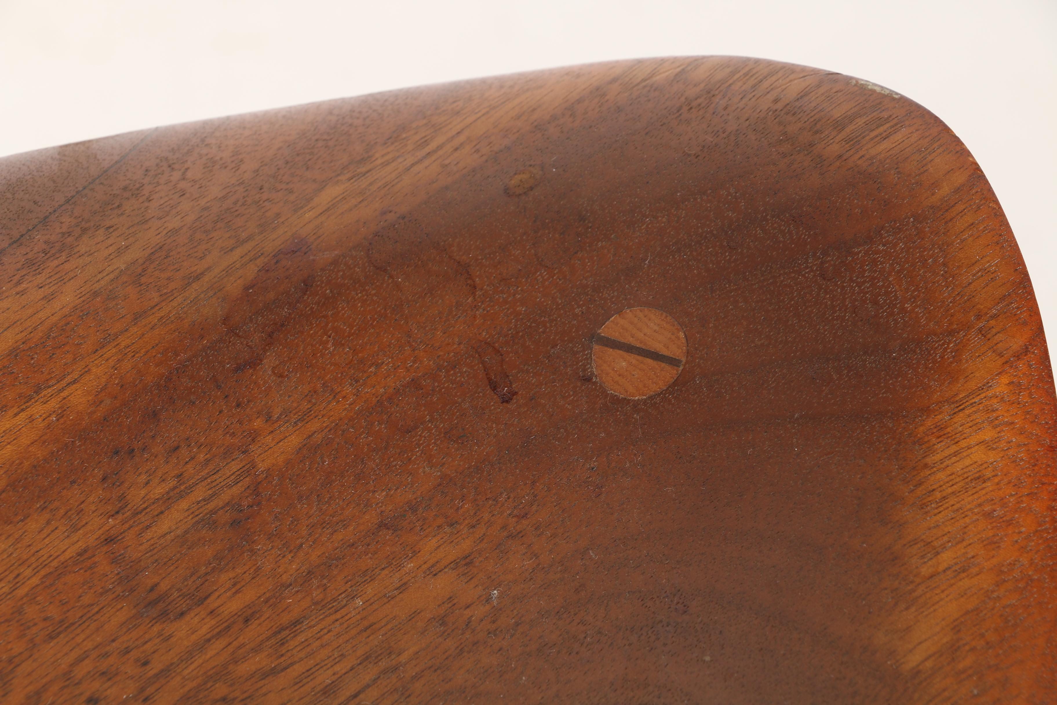 Mid Century Modern Teak Bar Stool by Karl Seemuller