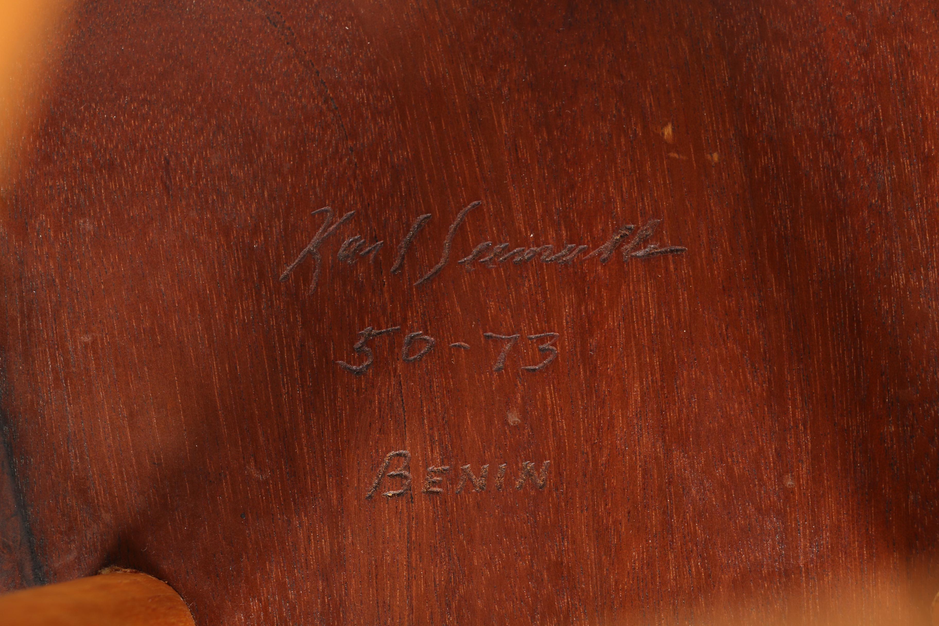 Mid Century Modern Teak Bar Stool by Karl Seemuller