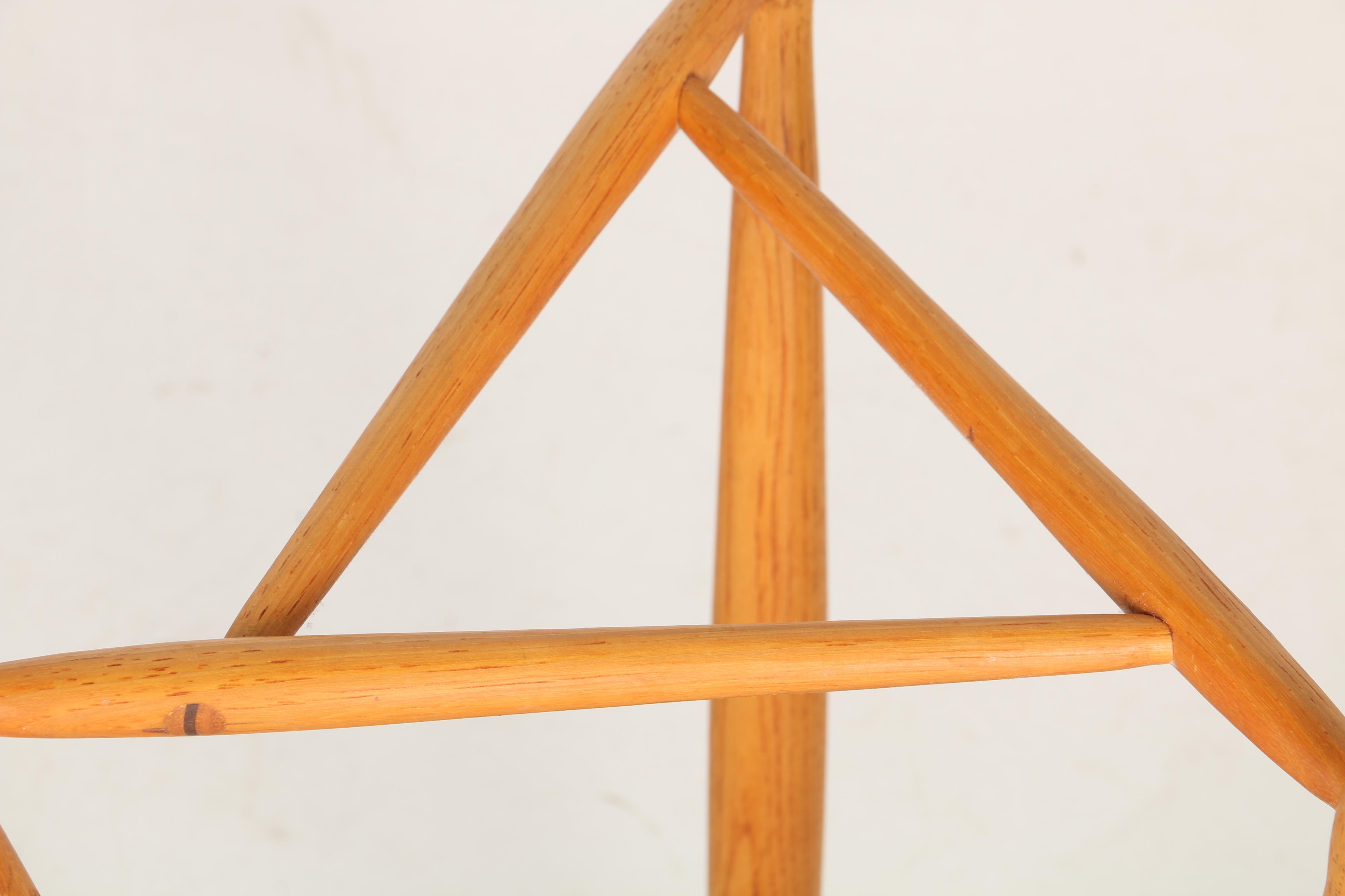 Mid Century Modern Teak Bar Stool by Karl Seemuller