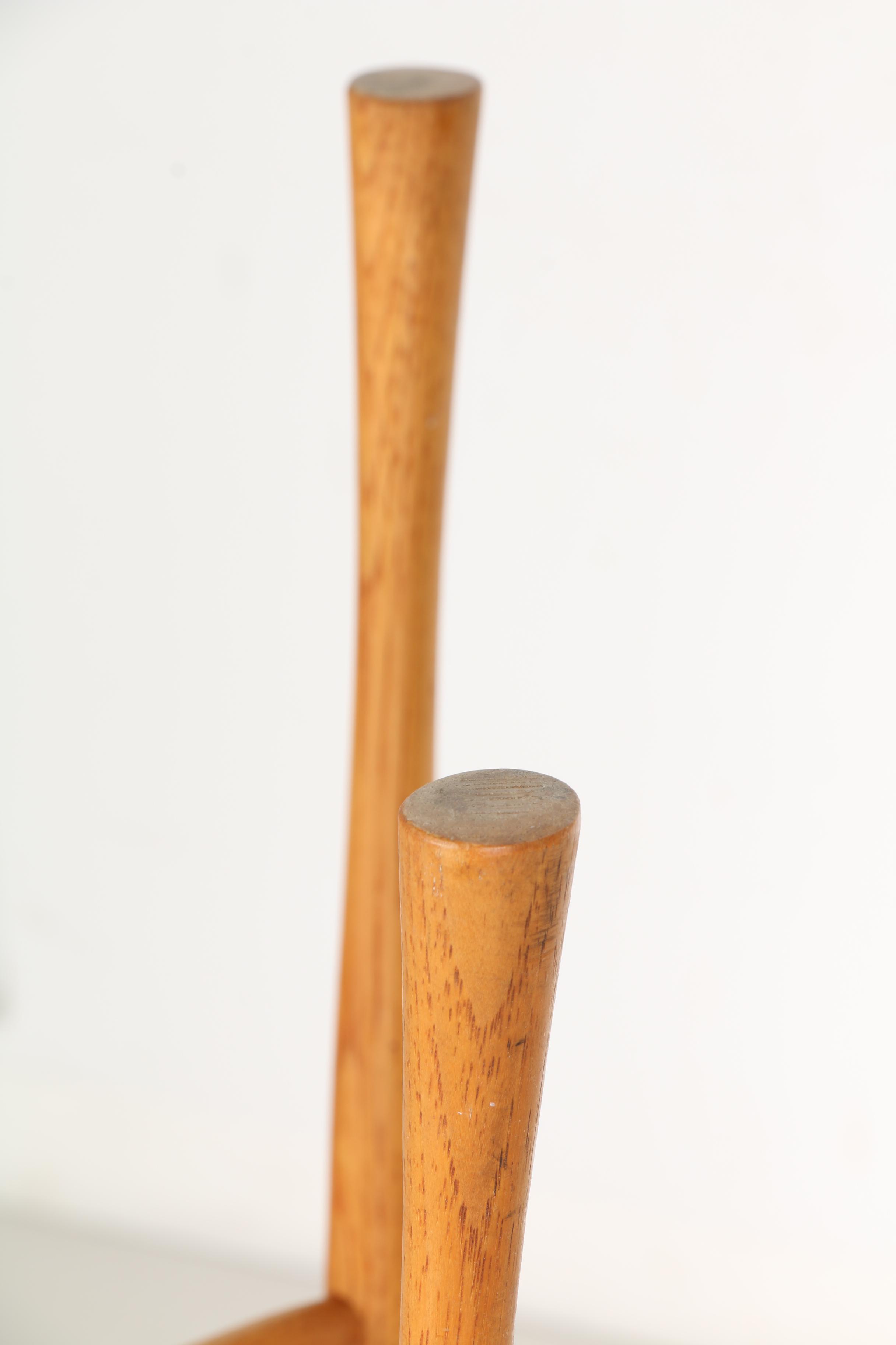 Mid Century Modern Teak Bar Stool by Karl Seemuller