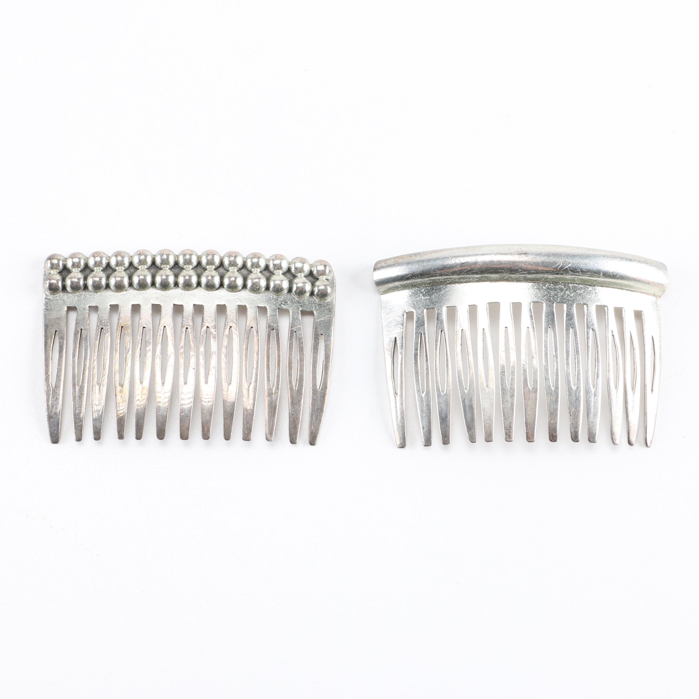 Pair of Sterling Silver Hair Picks