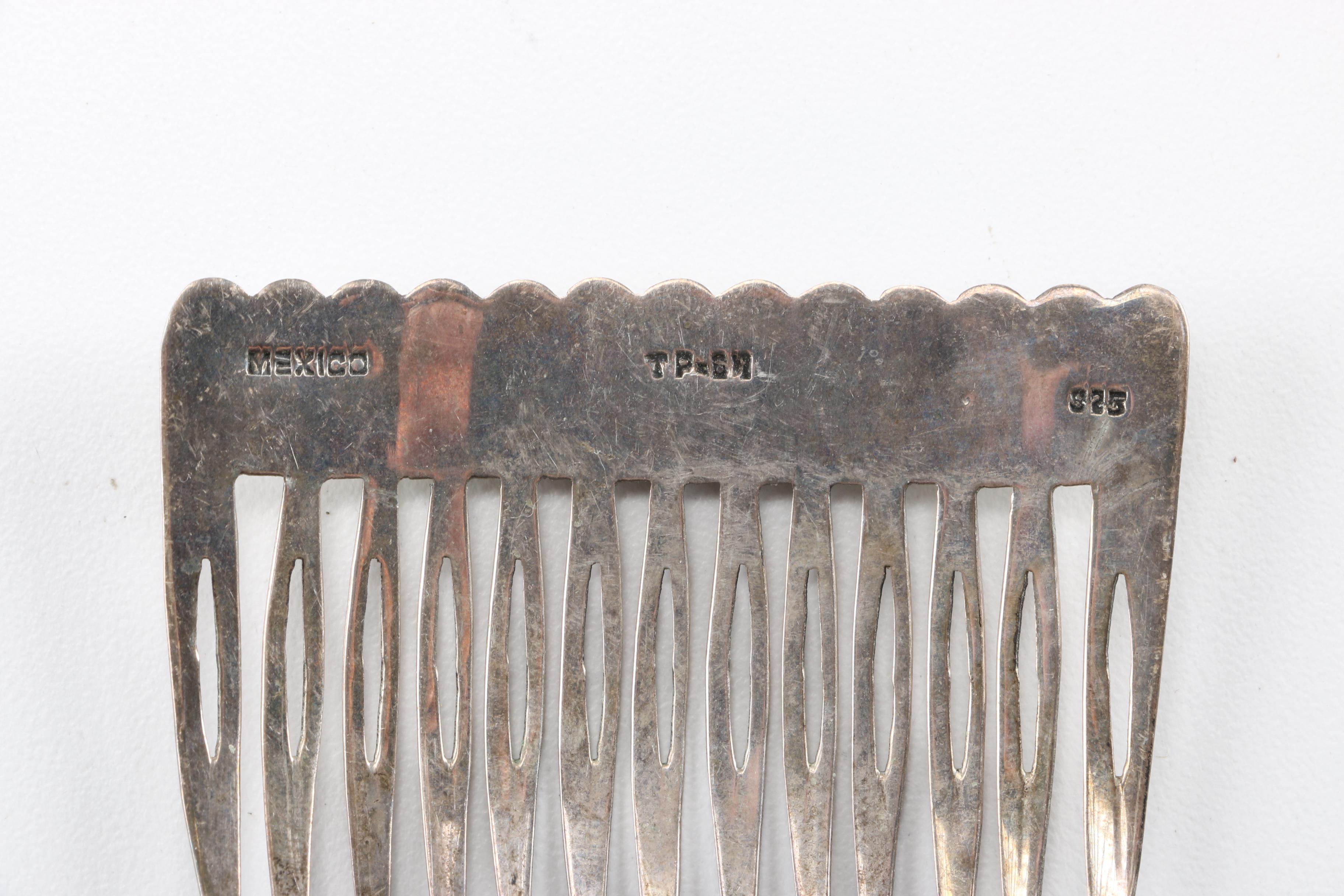 Pair of Sterling Silver Hair Picks