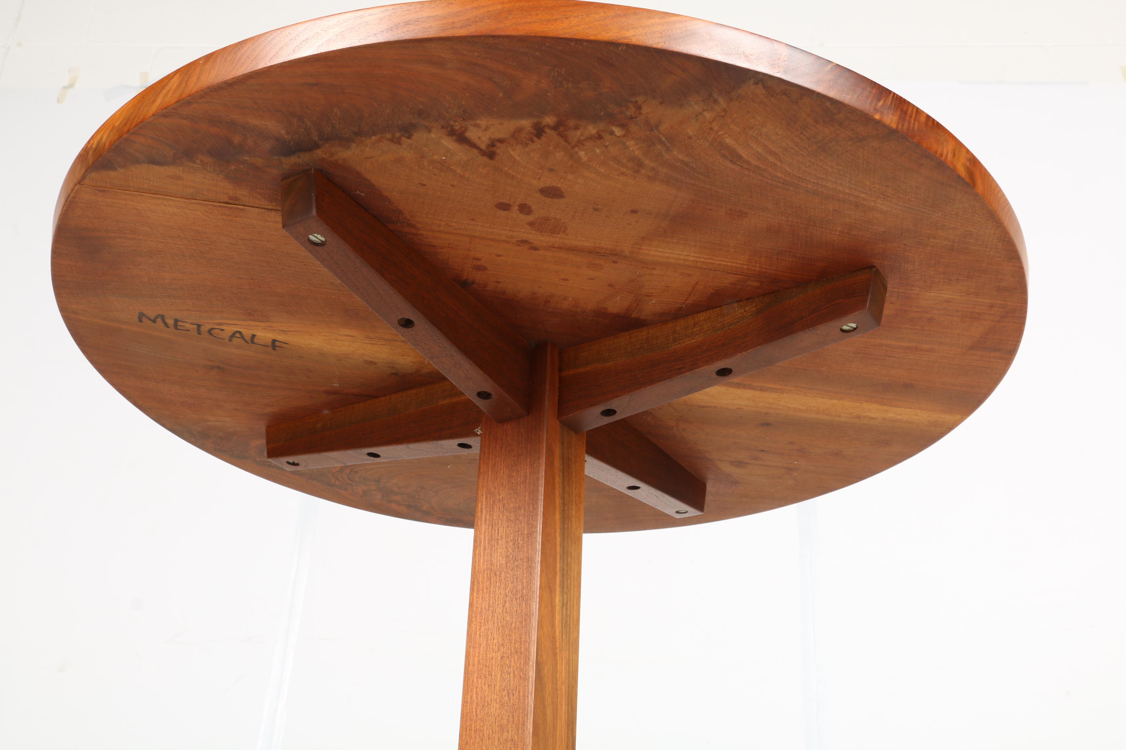 Vintage George Nakashima Round Pedestal Table With Provenance