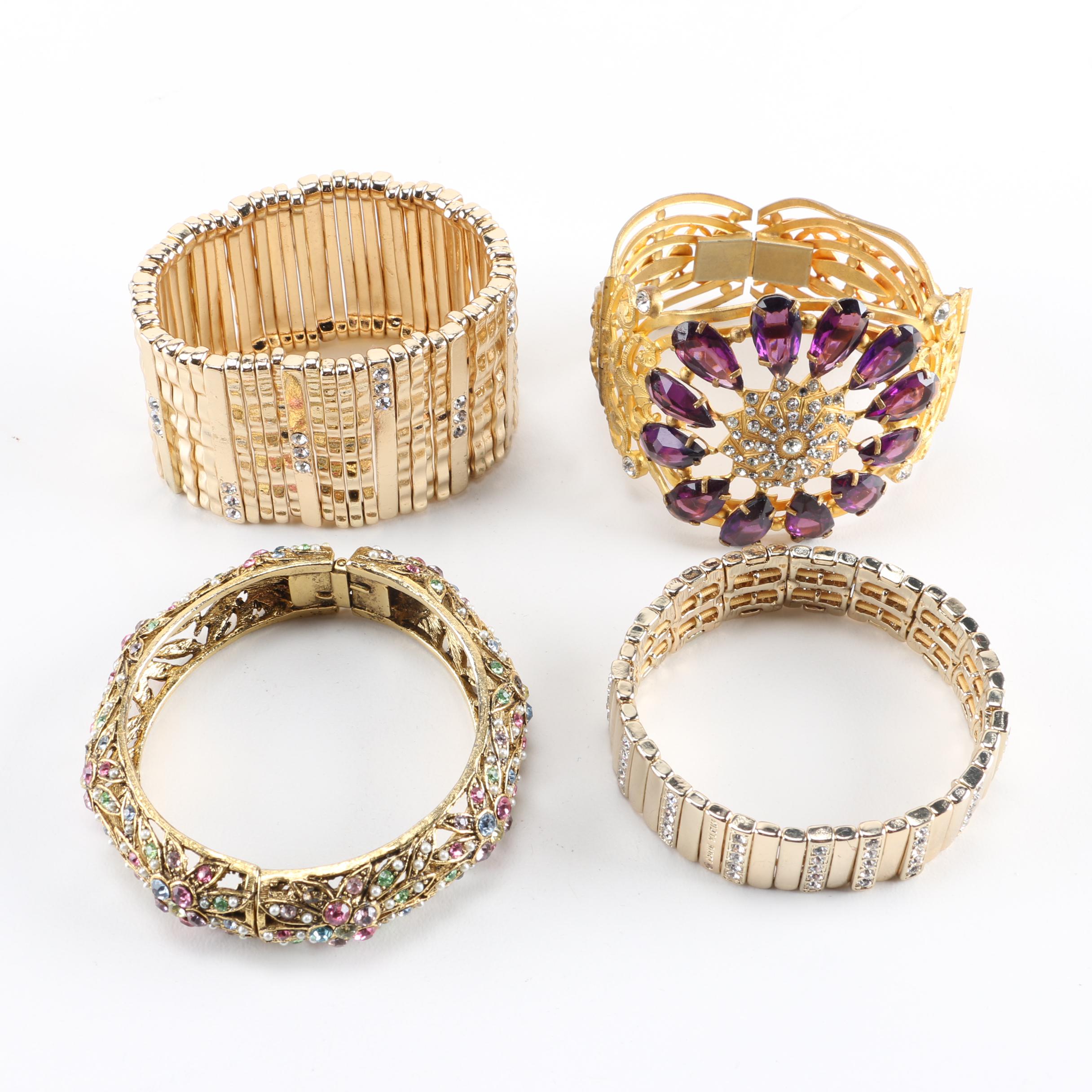 Gold Tone Costume Bracelets