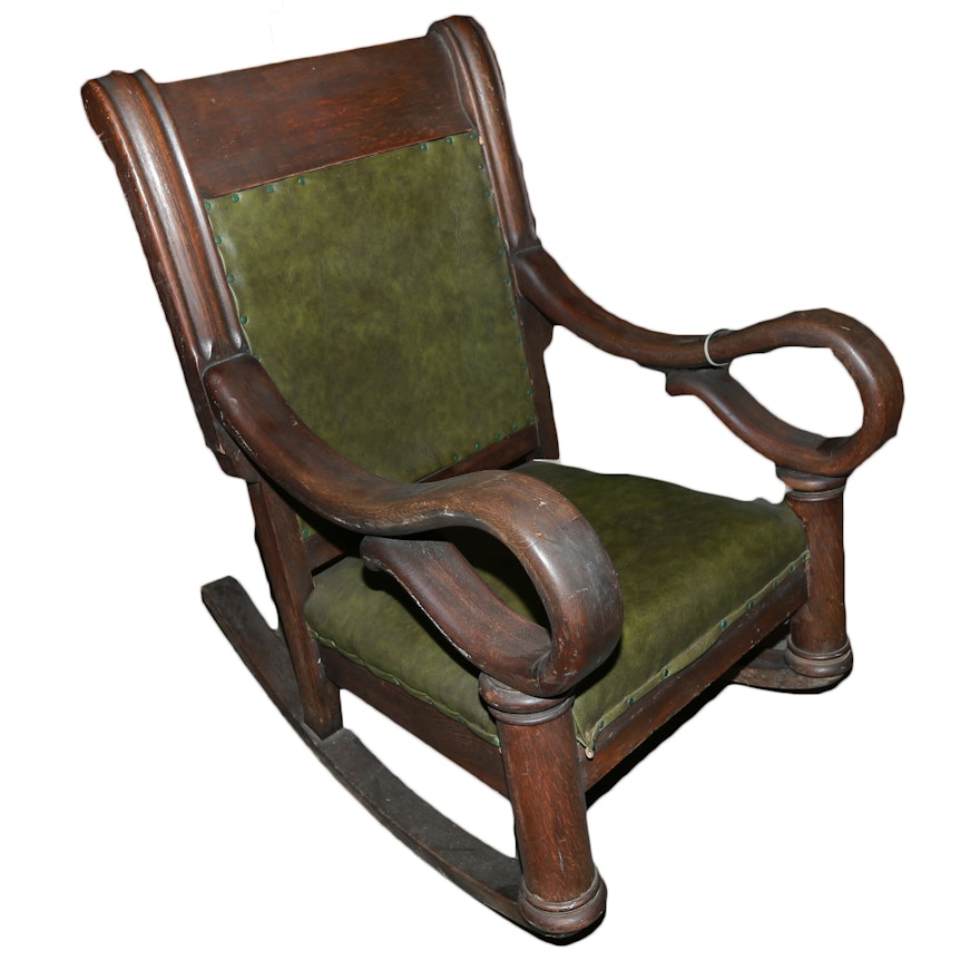 Antique Oak Rocking Chair