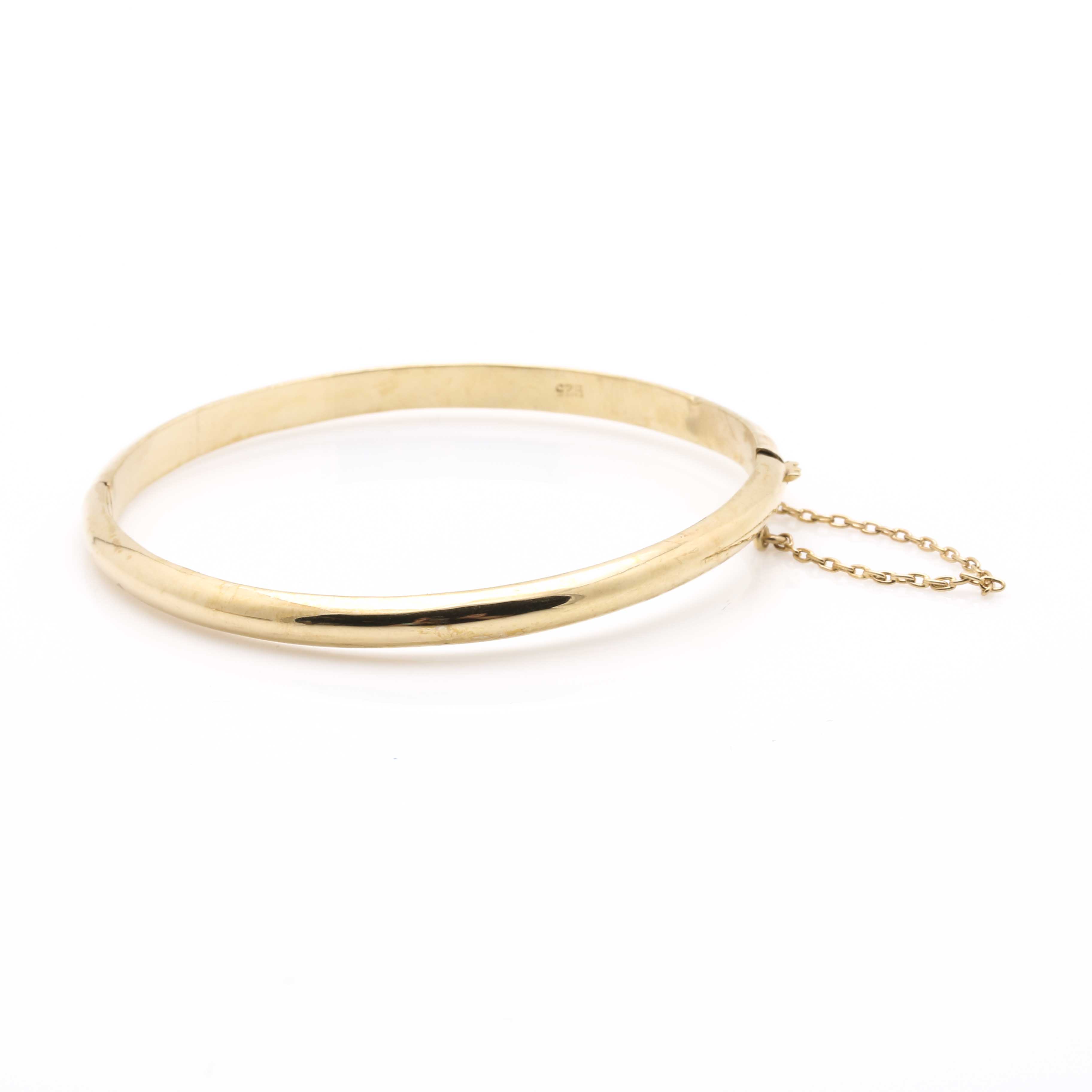 Two Sterling Silver Bangle Bracelets