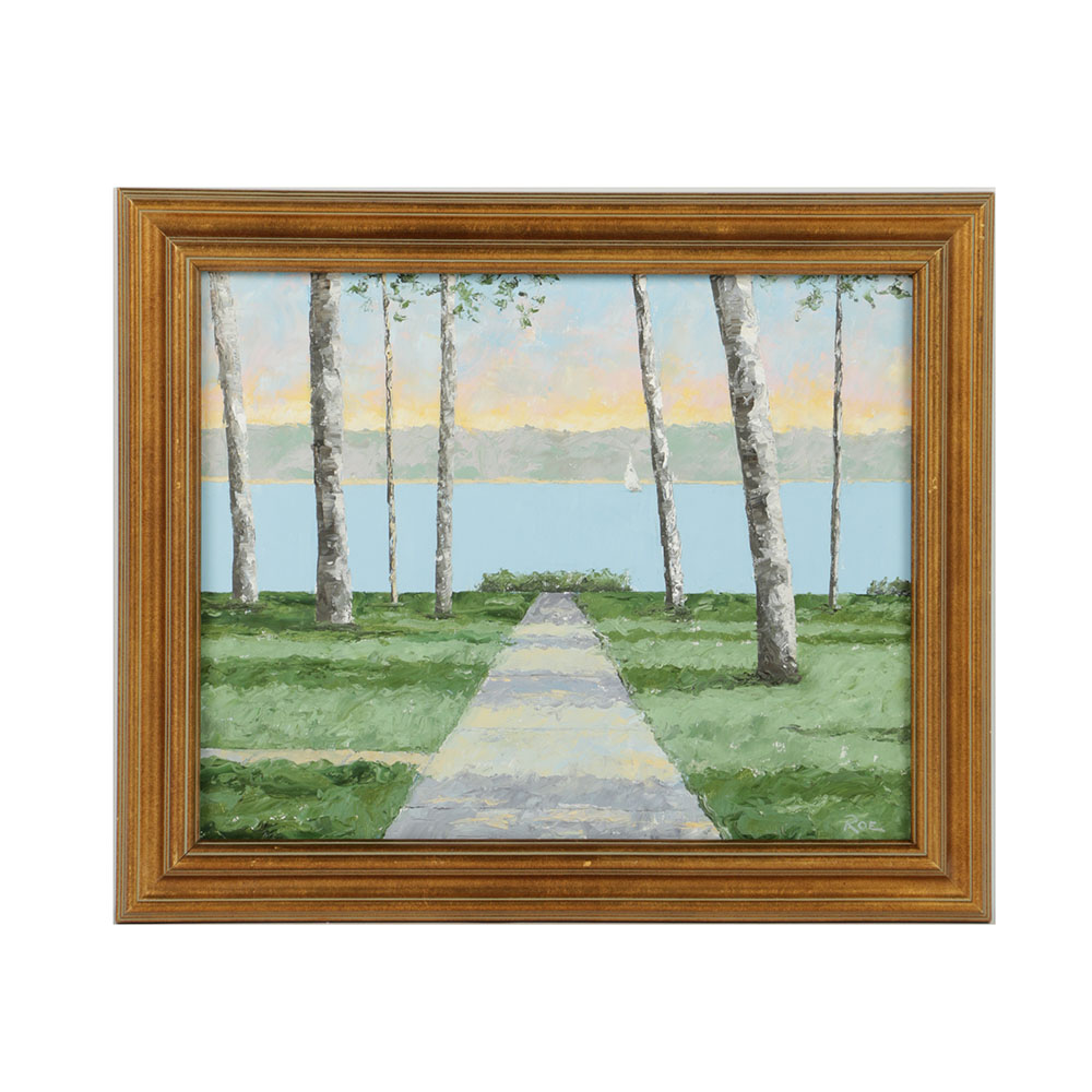 Todd Roe Oil Painting on Canvas Landscape