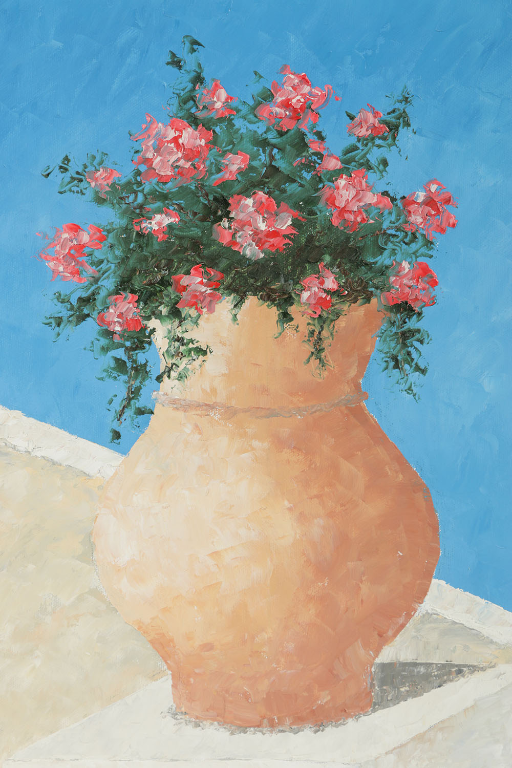 Todd Roe Oil Painting on Canvas "Mediterranean on My Mind"