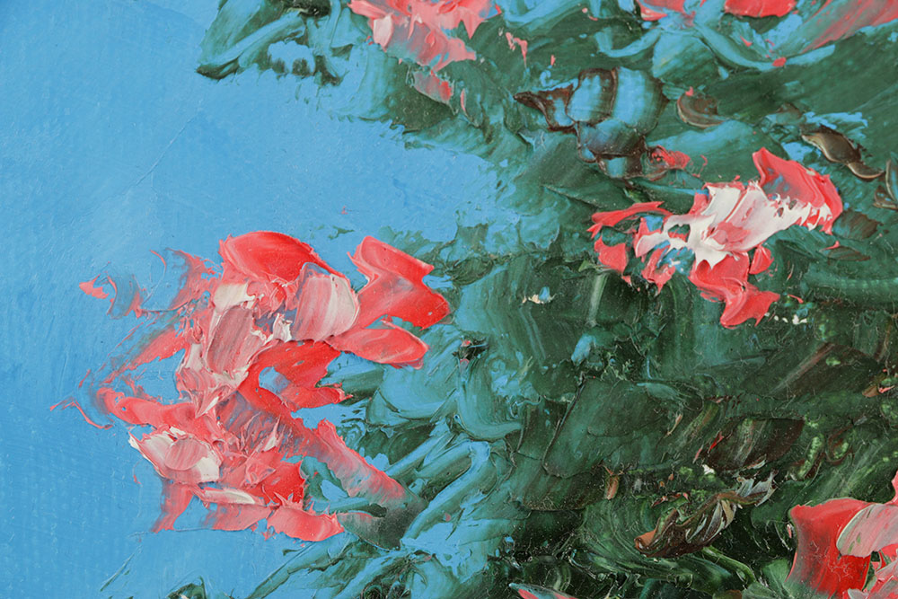 Todd Roe Oil Painting on Canvas "Mediterranean on My Mind"