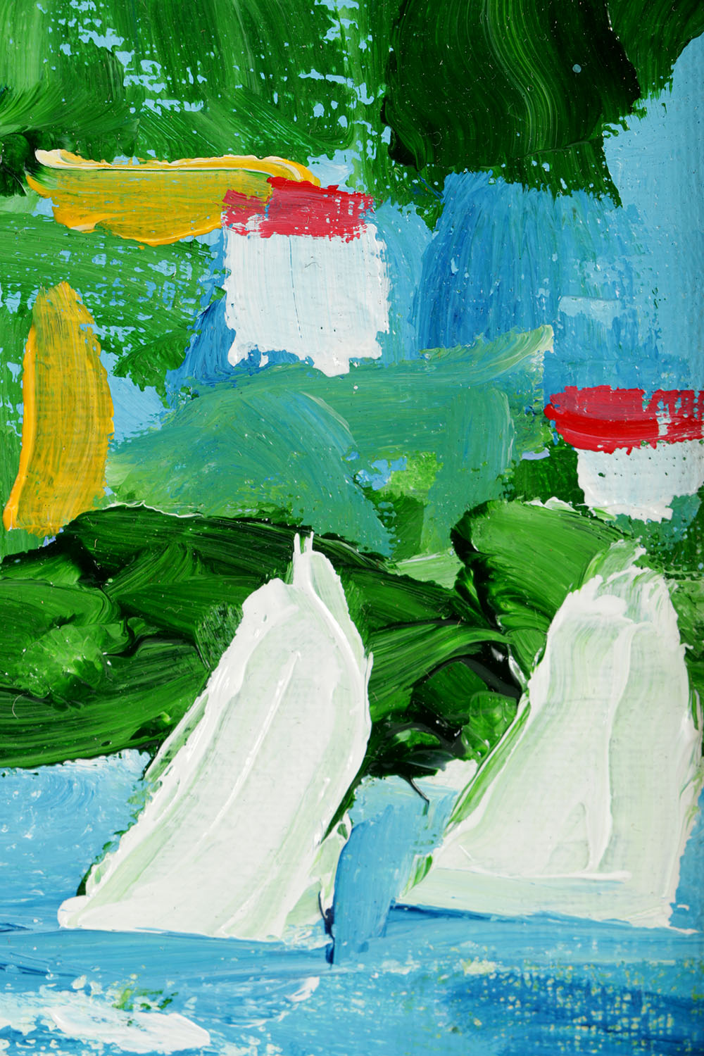 William Becker Oil Painting on Canvas Abstract Riverscape