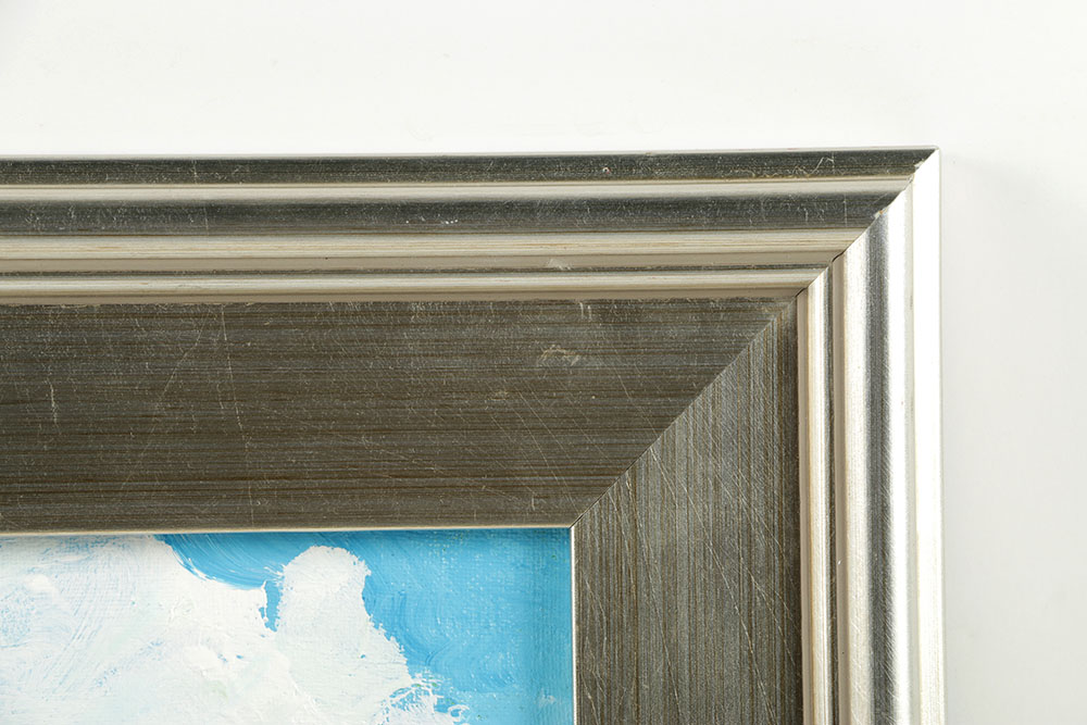 William Becker Oil Painting on Canvas Abstract Riverscape