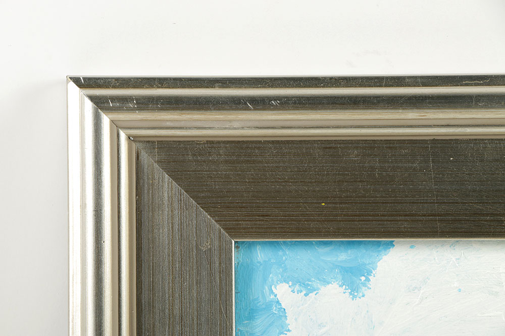 William Becker Oil Painting on Canvas Abstract Riverscape