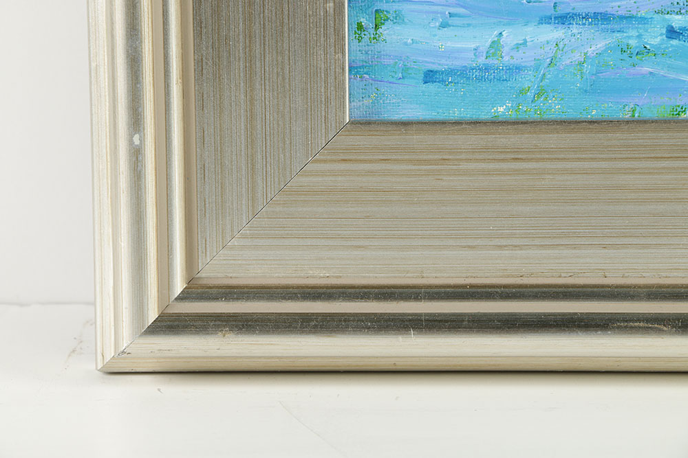 William Becker Oil Painting on Canvas Abstract Riverscape