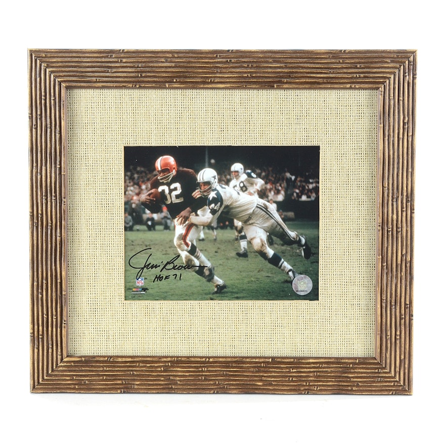 Jim Brown Signed Photo  COA