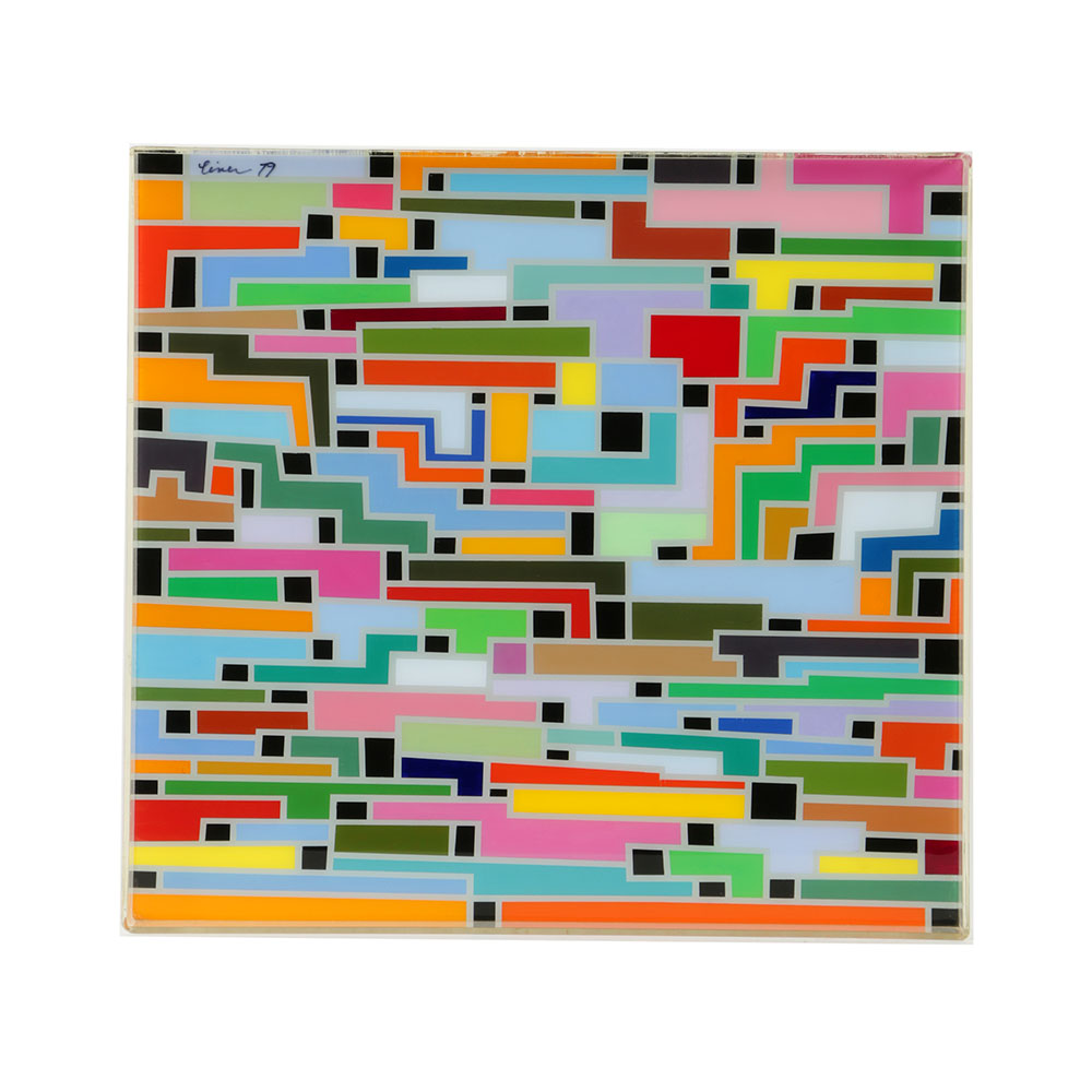 Evelyn L. Liner Reverse Lucite Painting "Colors #14"