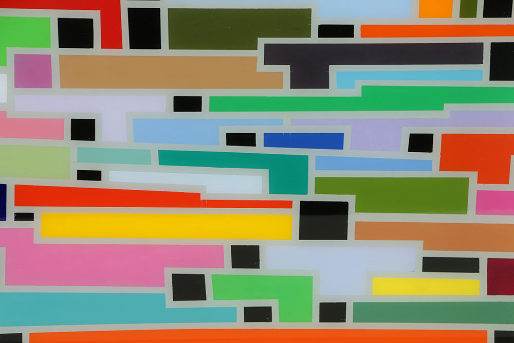 Evelyn L. Liner Reverse Lucite Painting "Colors #14"