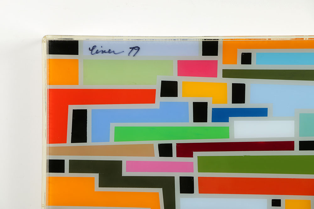 Evelyn L. Liner Reverse Lucite Painting "Colors #14"