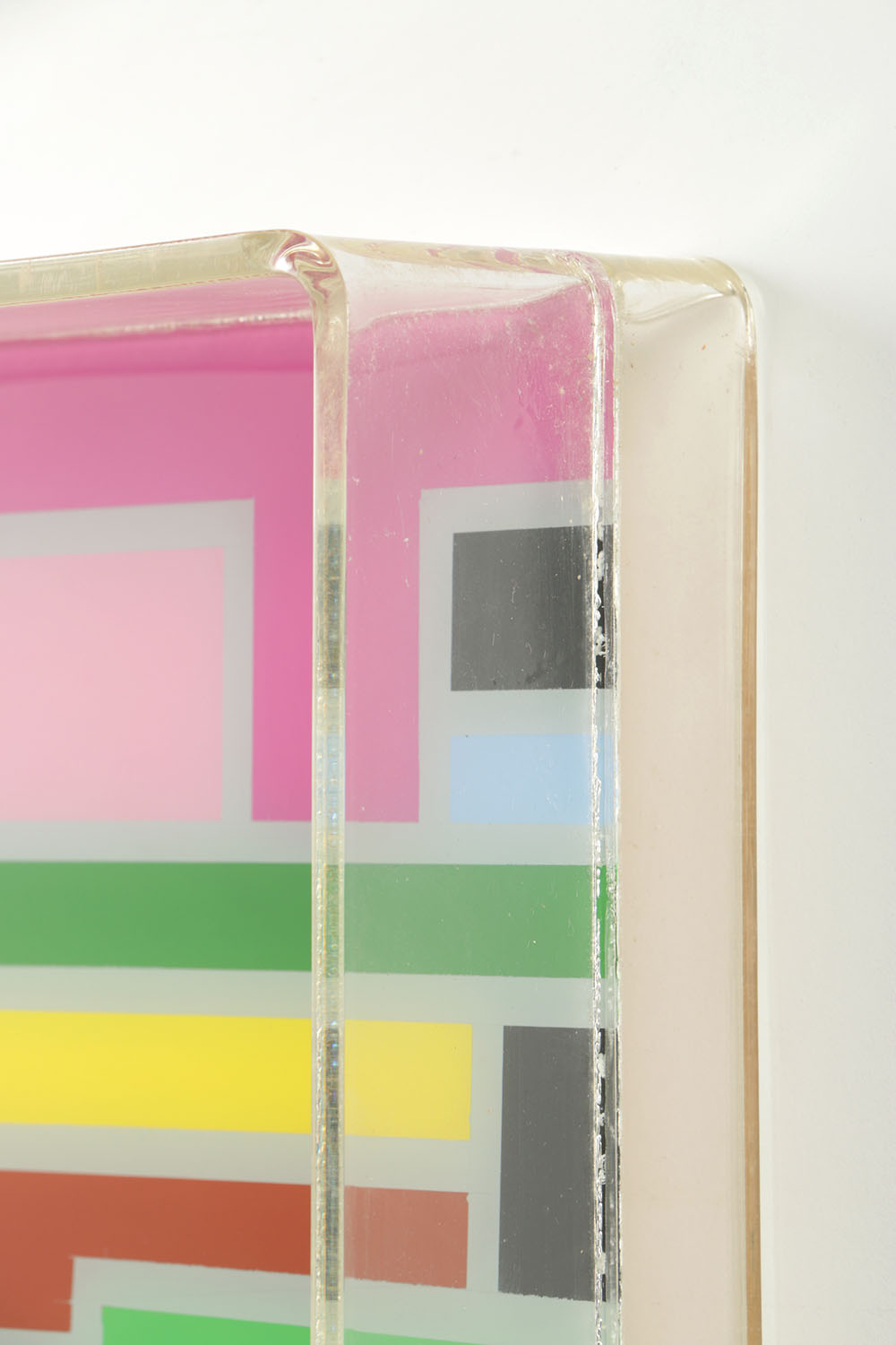 Evelyn L. Liner Reverse Lucite Painting "Colors #14"