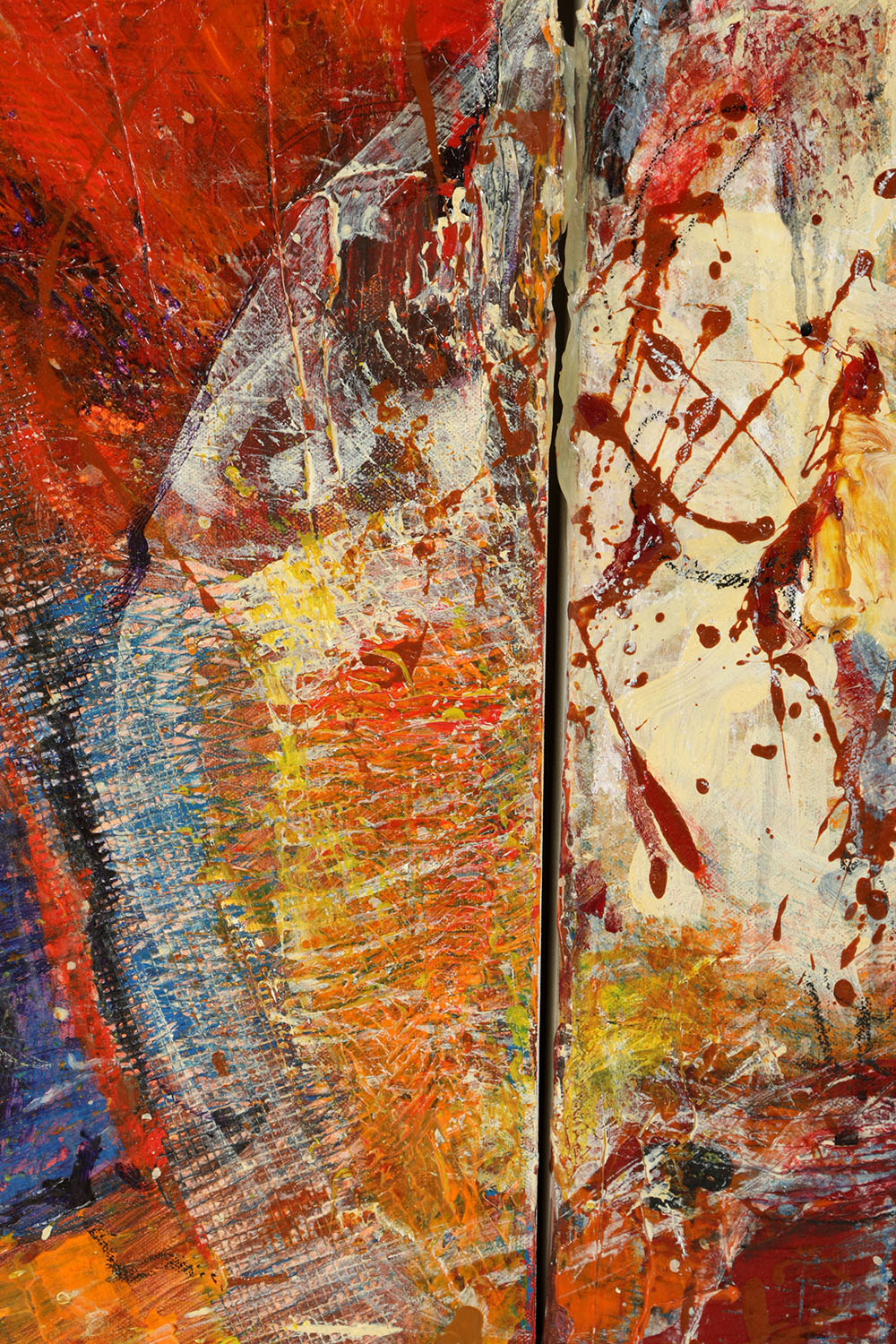 Denyse Wilhelm Mixed Media on Canvas Triptych "Kellipots"