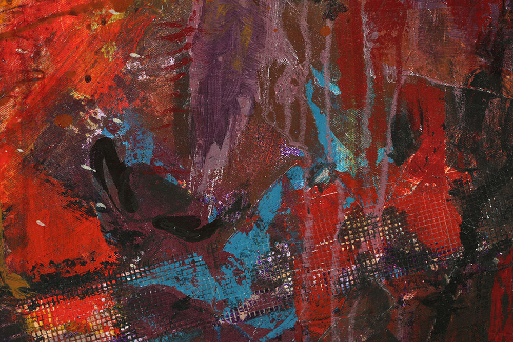 Denyse Wilhelm Mixed Media on Canvas Triptych "Kellipots"