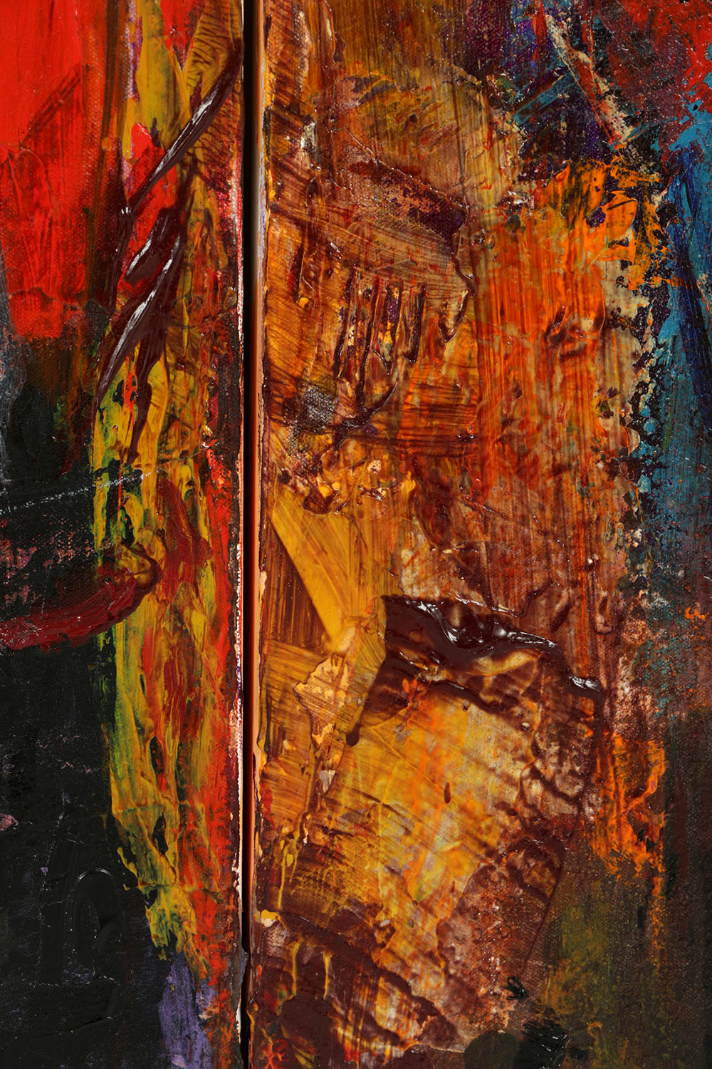 Denyse Wilhelm Mixed Media on Canvas Triptych "Kellipots"