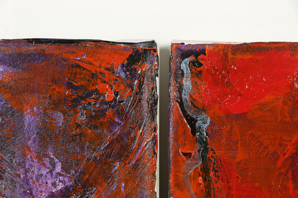 Denyse Wilhelm Mixed Media on Canvas Triptych "Kellipots"