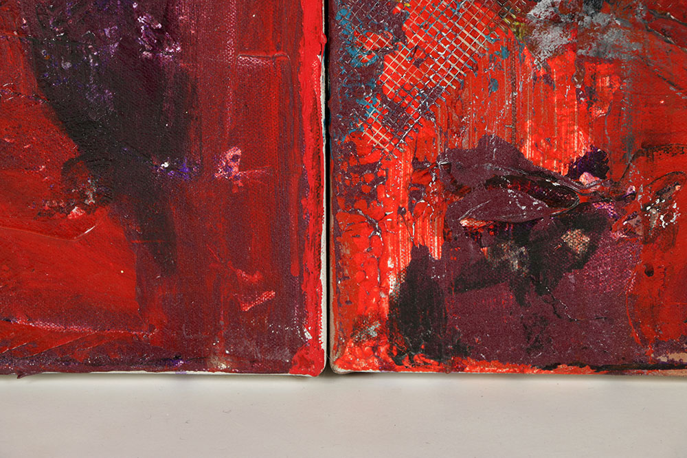 Denyse Wilhelm Mixed Media on Canvas Triptych "Kellipots"
