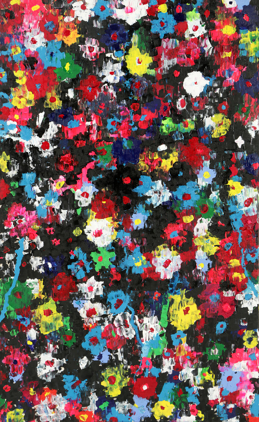 Anthony Frommeyer Oil Painting on Denim "Taupe Scene Liive"