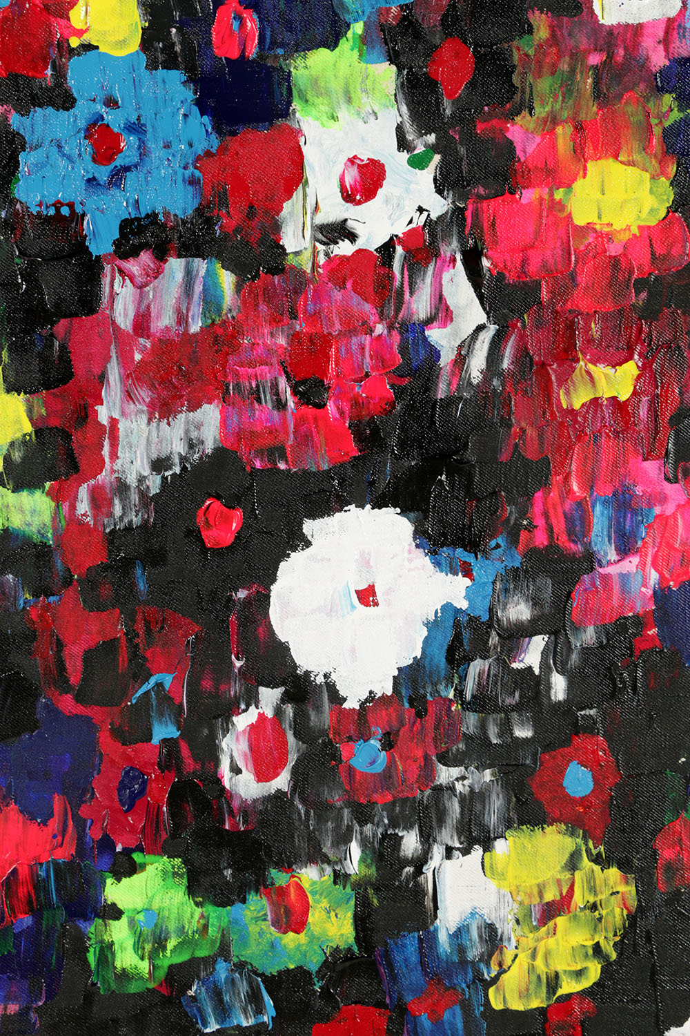 Anthony Frommeyer Oil Painting on Denim "Taupe Scene Liive"