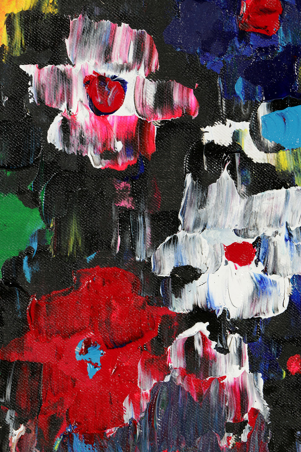 Anthony Frommeyer Oil Painting on Denim "Taupe Scene Liive"