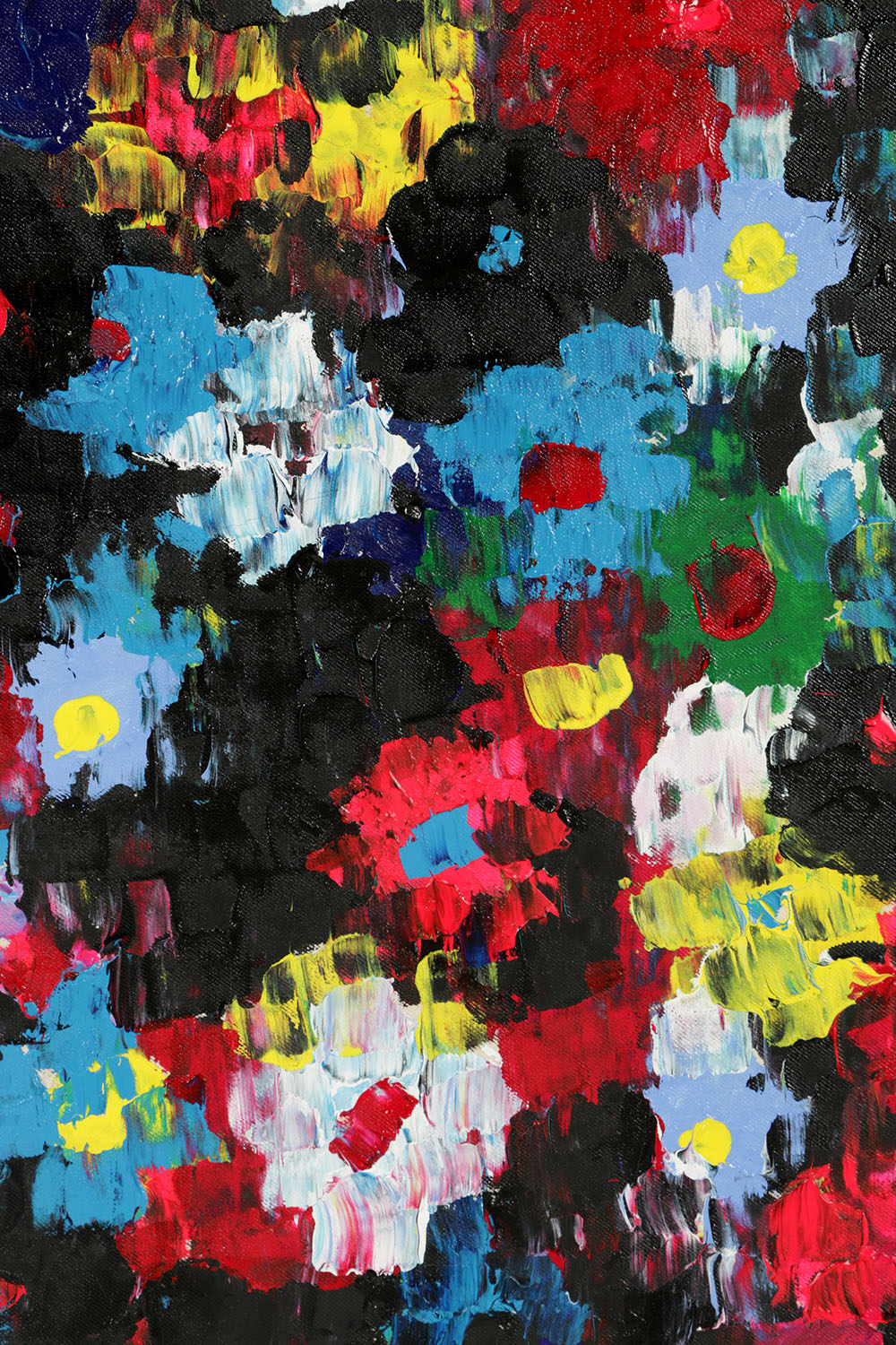 Anthony Frommeyer Oil Painting on Denim "Taupe Scene Liive"