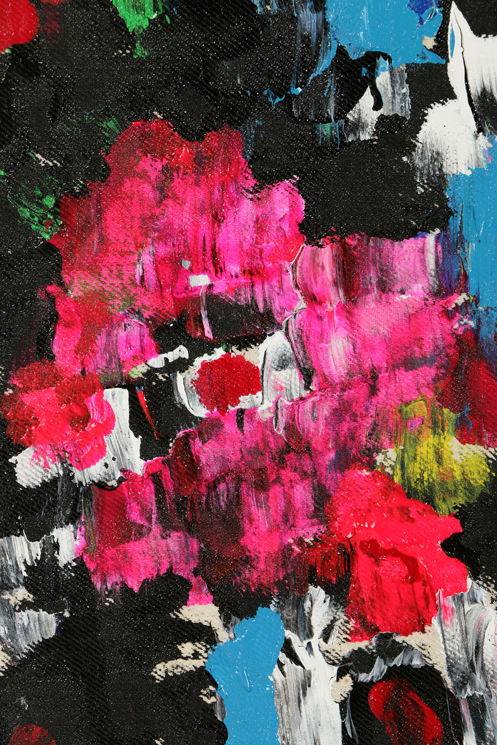 Anthony Frommeyer Oil Painting on Denim "Taupe Scene Liive"