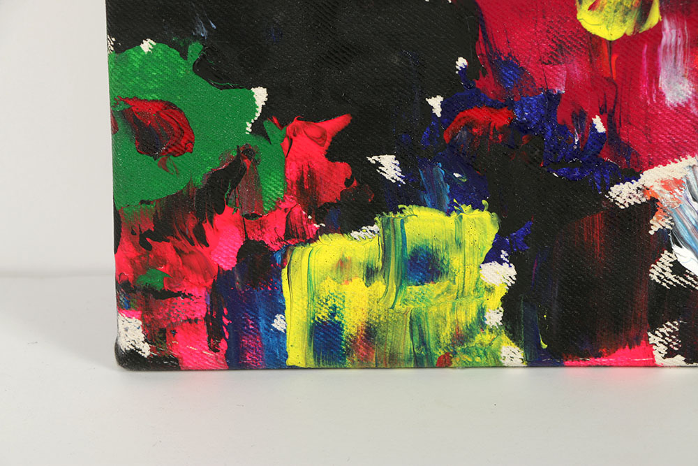 Anthony Frommeyer Oil Painting on Denim "Taupe Scene Liive"