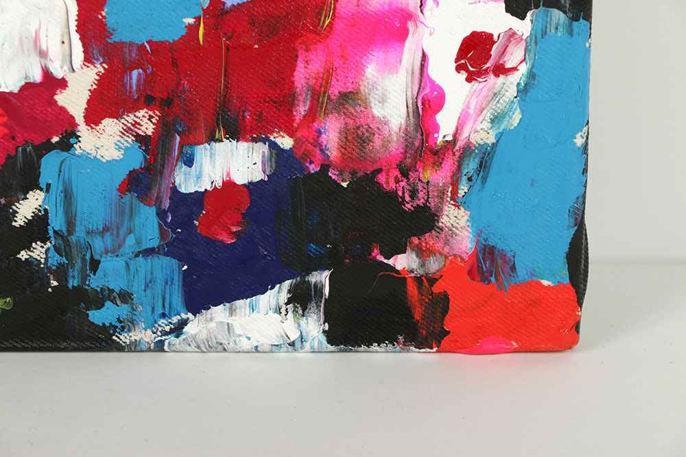 Anthony Frommeyer Oil Painting on Denim "Taupe Scene Liive"