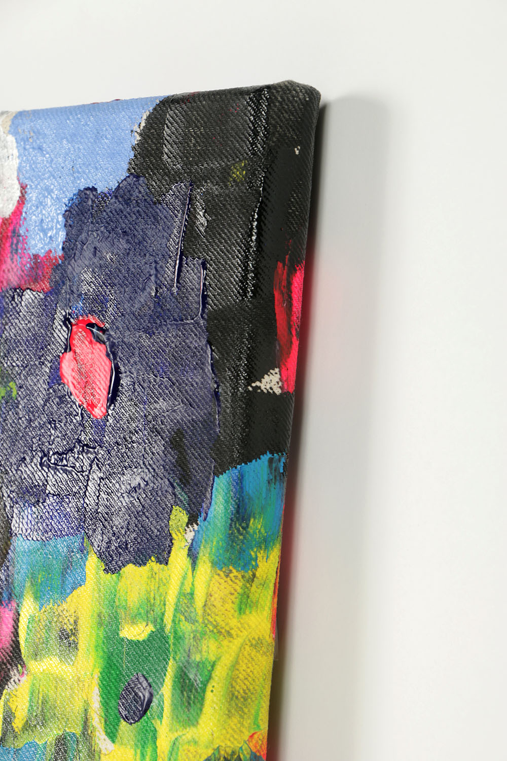 Anthony Frommeyer Oil Painting on Denim "Taupe Scene Liive"