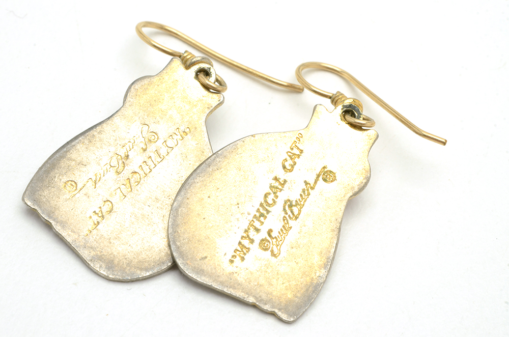 Enameled Jewelry with Cat, Flower, Irish Harp Themes