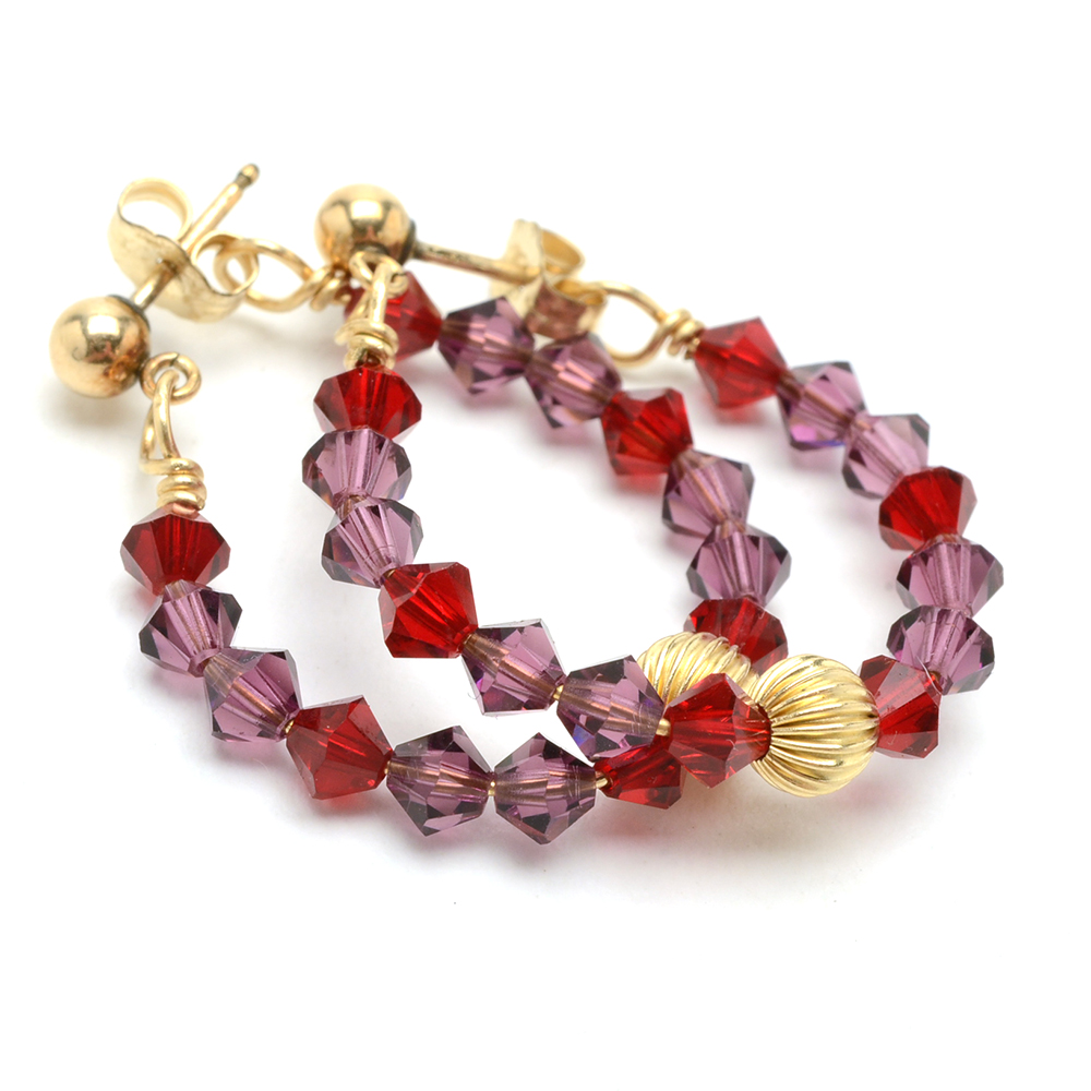 Enameled Jewelry with Cat, Flower, Irish Harp Themes