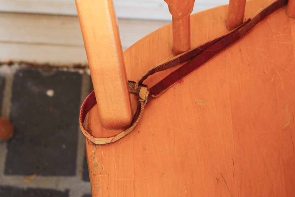 Kitchen Chairs with Plaid Seat Cushions