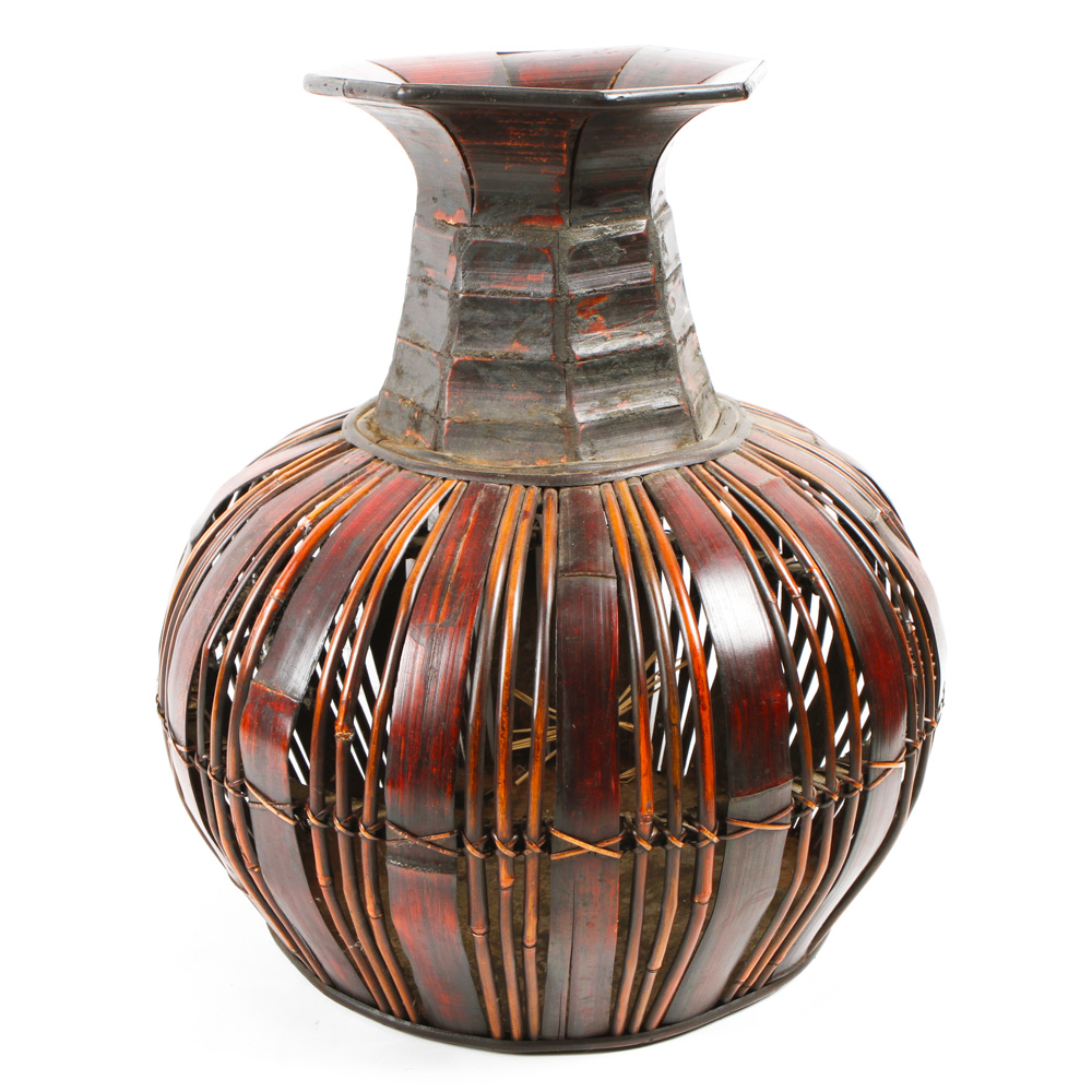 Collection of Woven Baskets and Vases