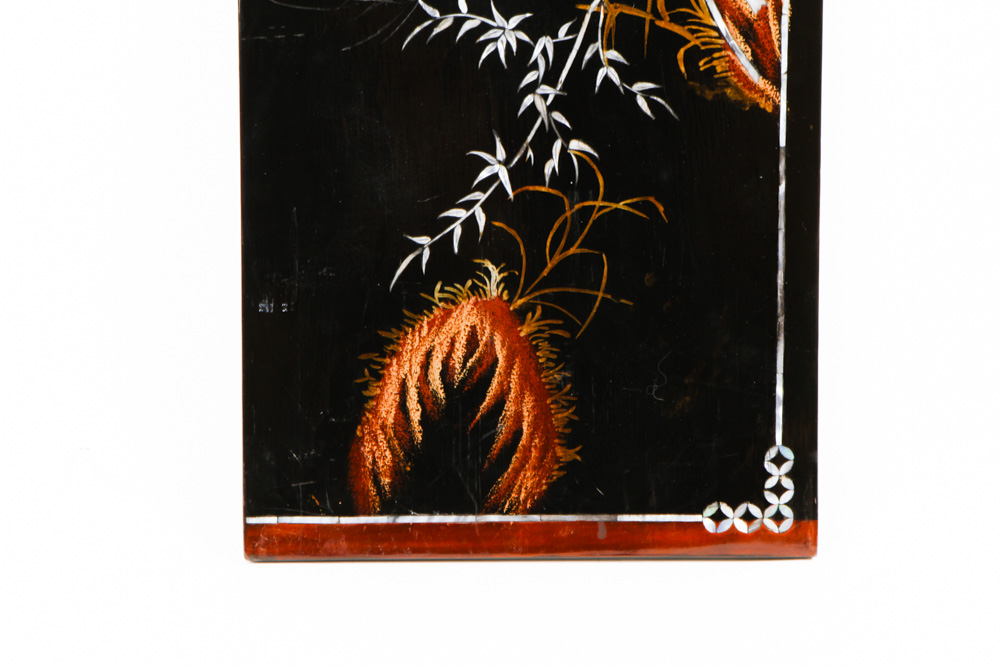 Chinese Decorative Panels with Mother of Pearl Inlay