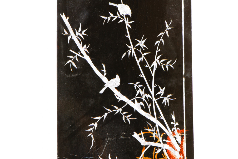 Chinese Decorative Panels with Mother of Pearl Inlay